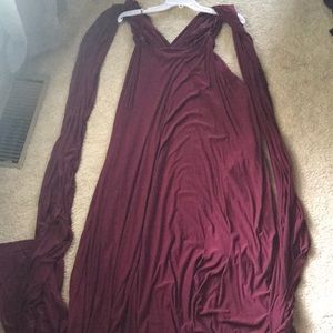 Wine multiway dress